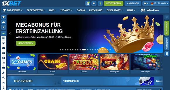 Offizielle 1xBet-Website