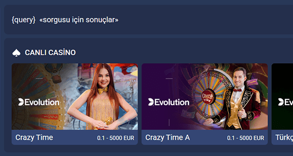 1xBet’te Crazy Time’ı bulun